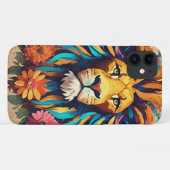 幾何学的ステンドグラスリオンiPhoneカバーデザイン Case-Mate iPhoneケース (裏面(横))