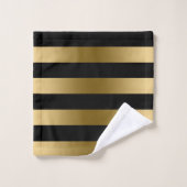 幾何学的ストライプ バスタオルセット (ウォッシュタオル)