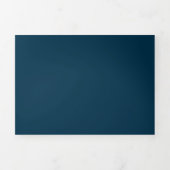 幾何学的スノーフレークホリディグリーティング 三つ折りクリスマスカード (カバー)