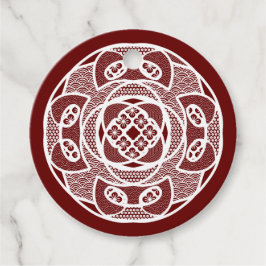 幾何学的スノーフレーク フェイバータグ