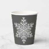 幾何学的スノーフレーク 紙コップ (正面)