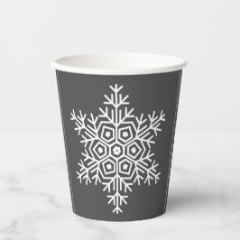 幾何学的スノーフレーク 紙コップ