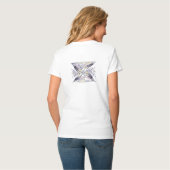 幾何学的スパイラル構成 Tシャツ (裏面フル)