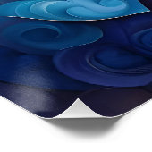 幾何学的スワーズデジタルアートデザイン ポスター (コーナー)