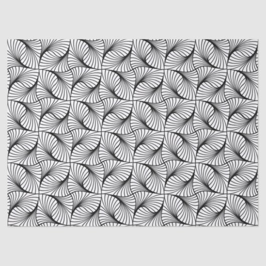 幾何学的スワールティッシュペーパー 薄葉紙 (正面)