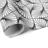 幾何学的スワールラップ紙 ラッピングペーパー (ロールコーナー)