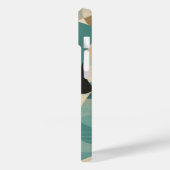 幾何学的ターコイズミッドセンチュリーモダンパターン Case-Mate iPhoneケース (裏面 / 左)