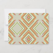 幾何学的ダイヤモダンモンドストライプのモダン卒業 サンキューカード (裏面)