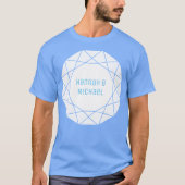 幾何学的ダイヤモンドラウンド Tシャツ (正面)