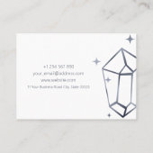 幾何学的ダークグレー箔 名刺 (裏面)