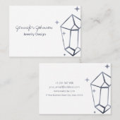 幾何学的ダークグレー箔 名刺 (正面/裏面)