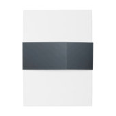 幾何学的ダークネイビー金ゴールド結婚ギャツビー 招待状ベリーバンド (裏面例)