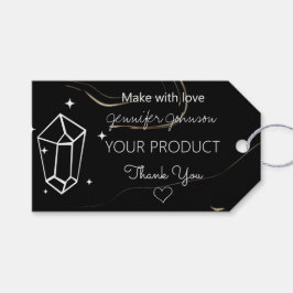 幾何学的ダーク・マーリング・ギフトラベル ギフトタグ