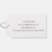 幾何学的ダーク・マーリング・ギフトラベル ギフトタグ (裏面横)