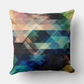 幾何学的テクスチャの色 クッション (裏面)