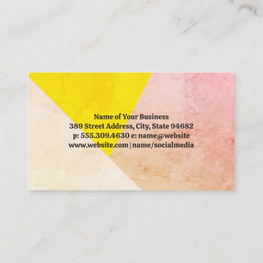 幾何学的テクスチャカラー 名刺 (裏面)