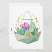 幾何学的テラリウム 招待状 (正面/裏面)