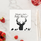 幾何学的ディアハンターテーマ誕生日 スタンダードカクテルナプキン (インサイチュ)