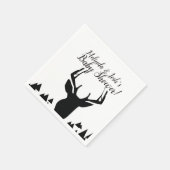 幾何学的ディアハンターテーマ誕生日 スタンダードカクテルナプキン (角)