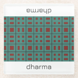 幾何学的デザインガラスコースター ガラスコースター