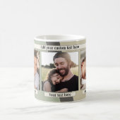 幾何学的デザインフォトコラージュマグ コーヒーマグカップ (中央)