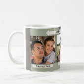 幾何学的デザインフォトコラージュマグ コーヒーマグカップ (左)