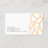 幾何学的デザインライオンミニマルモダンスシンプル 名刺 (裏面)