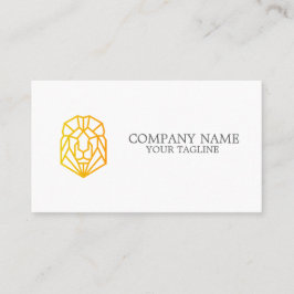 幾何学的デザインライオンミニマルモダンスシンプル 名刺