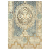 幾何学的デザイン付き装飾華美タペストリー クリップボード (裏面)