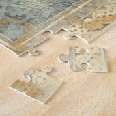 幾何学的デザイン付き装飾華美タペストリー ジグソーパズル (側面)