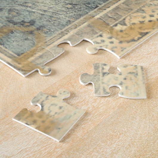 幾何学的デザイン付き装飾華美タペストリー ジグソーパズル (側面)