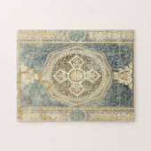 幾何学的デザイン付き装飾華美タペストリー ジグソーパズル (横)