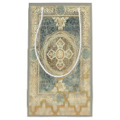 幾何学的デザイン付き装飾華美タペストリー スモールペーパーバッグ (正面)