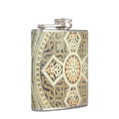 幾何学的デザイン付き装飾華美タペストリー フラスク (右)