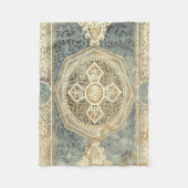 幾何学的デザイン付き装飾華美タペストリー フリースブランケット (正面)