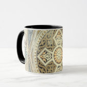 幾何学的デザイン付き装飾華美タペストリー マグカップ (正面左)