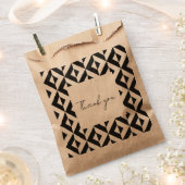 幾何学的デザイン優先バッグ フェイバーバッグ (クリップ留めされた状態)