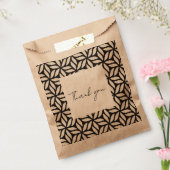 幾何学的デザイン優先バッグ フェイバーバッグ (封をした状態)