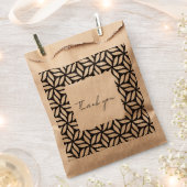 幾何学的デザイン優先バッグ フェイバーバッグ (クリップ留めされた状態)