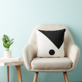 幾何学的デザイン円の三角形(白黒) クッション (椅子)