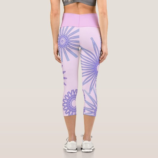 幾何学的デザイン形状の記号 カプリレギンス (裏面)