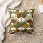 幾何学的デザイン枕ヴィンテージ抽象芸術 クッション (ブランケット)
