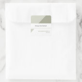 幾何学的デザイン結婚式の引き出物 スクエアシール (バッグ)