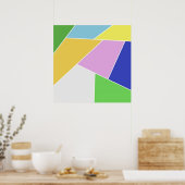 幾何学的デザイン術 ポスター (キッチン)