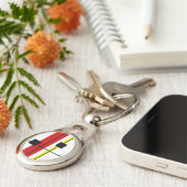 幾何学的デザイン キーホルダー (側面)