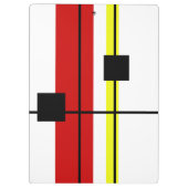 幾何学的デザイン クリップボード (裏面)