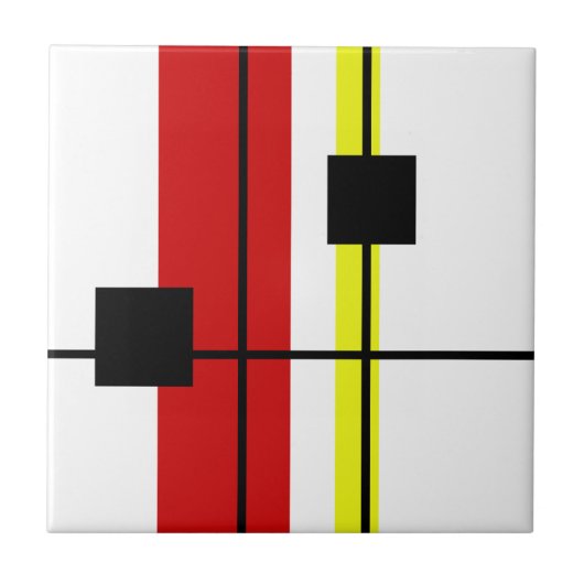 幾何学的デザイン タイル (正面)