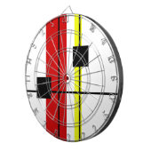 幾何学的デザイン ダーツボード (正面右)