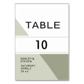 幾何学的デザイン テーブルナンバー (裏面)