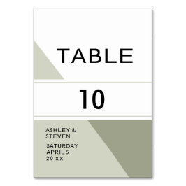 幾何学的デザイン テーブルナンバー